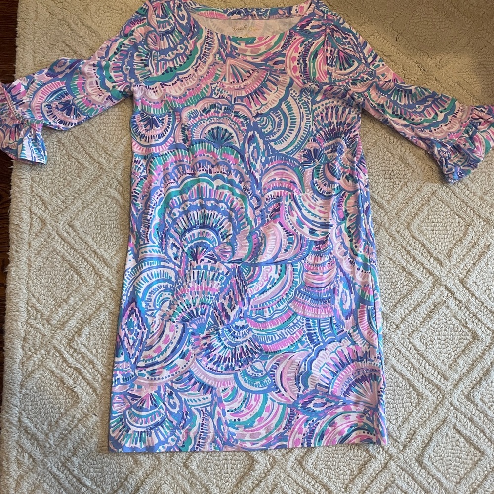 Lilly Pulitzer Pink and Blue Kids Dress